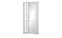 Vitrine, 2-türig ¦ silber ¦ Maße (cm): B: 86 H: 178,2 T: 38,2  - Möbel Kraft