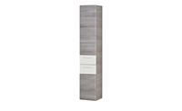 smart Bad-Hochschrank, 2-türig ¦ grau ¦ Maße (cm): B: 35 H: 185,5 T: 33  - Möbel Kraft