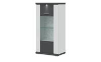 Primo Vitrine  Titan ¦ grau ¦ Maße (cm): B: 66 H: 131 T: 42  - Möbel Kraft