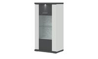 Primo Vitrine  Titan ¦ grau ¦ Maße (cm): B: 66 H: 131 T: 42  - Möbel Kraft
