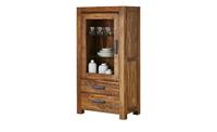 Vitrine ¦ holzfarben ¦ Maße (cm): B: 70 H: 135 T: 40  - Möbel Kraft