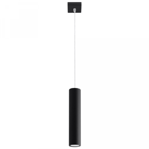 Sollux Moderne Pendelleuchten Lagos 1 Ø 8 Cm Schwarz 1-flammig Zylinderförmig, Schwarz, Stahl, SL.0327