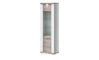 Primo Vitrine   Titan ¦ weiß ¦ Maße (cm): B: 66 H: 207 T: 42  - Möbel Kraft