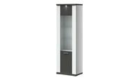 Primo Vitrine   Titan ¦ weiß ¦ Maße (cm): B: 66 H: 207 T: 42  - Möbel Kraft
