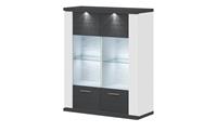 Primo Hängevitrine   Titan ¦ grau ¦ Maße (cm): B: 106 H: 130 T: 42  - Möbel Kraft