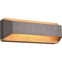 BES LED Led Wandlamp - Trion Arbon Up And Down - 13w - Warm Wit 3000k - Rechthoek - Antiek Nikkel - Aluminium