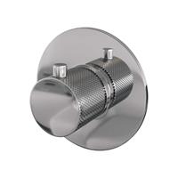 Brauer Chrome Carving losse inbouwthermostaat met in- en afbouwdelen chroom