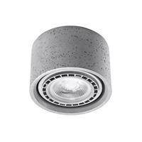 SL.0881 Deckenleuchte basic 1 beton L:14cm, B:14cm, H:9cm, GU10/40W, dimmbar - Sollux