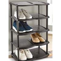 Yomonda Schuhregal 10 Paar Schuhe schwarz  Erwachsene