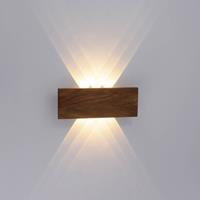 PAUL NEUHAUS Palma LED-Wandleuchte Holz 32 cm