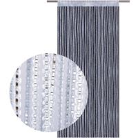 BESTLIVINGS Fadenvorhang Lurex- Optik Fadengardine mit Stangendurchzug Türvorhang, attraktiv und modern in vielen verschiedenen Ausführungen erhältlich (silber
