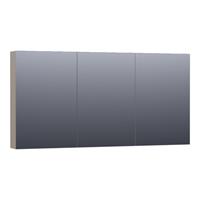 Saniclass Plain Spiegelkast 139x70x15cm Mat Taupe SK-PL140MT