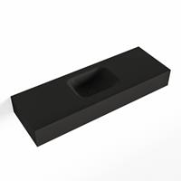 Mondiaz LEX Opbouwwastafel 90x30x12cm 0 kraangaten wasbak midden Solid Surface Urban mat F52116Urban