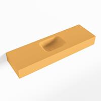 Mondiaz LEX Opbouwwastafel 100x30x12cm 0 kraangaten wasbak midden Solid Surface mat F52119Ocher