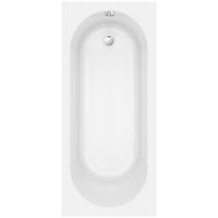 Nemo Spring Nantes inbouwbad mono afvoer D52 170x75x40cm 185L met potenstel wit acryl GA42101