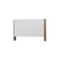 INK SPK3 Spiegelkast - 120x14x74cm - 2 deuren - dubbelzijdige Spiegel - open planchet - schakelaar en stopcontact - MDF Fineer Natur 1110271