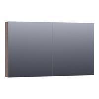 Saniclass Plain Spiegelkast 119x70x15cm Burned Bark SK-PL120BB