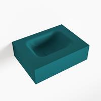 Mondiaz LEX Opbouwwastafel 40x30x12cm 0 kraangaten wasbak midden Solid Surface mat F52101Smag