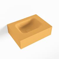 Mondiaz LEX Opbouwwastafel 40x30x12cm 0 kraangaten wasbak midden Solid Surface mat F52101Ocher