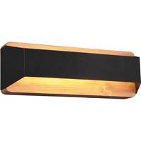 BES LED Led Wandlamp - Trion Arbon Up And Down - 13w - Warm Wit 3000k - Rechthoek at Zwart - Aluminium