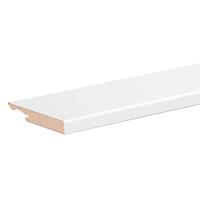 Leen Bakker MDF plint - wit recht - 240x1,4x7,5 cm