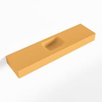 Mondiaz LEX Opbouwwastafel 120x30x12cm 0 kraangaten wasbak midden Solid Surface mat F52125Ocher