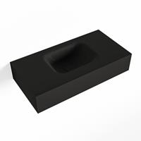 Mondiaz LEX Opbouwwastafel 60x30x12cm 0 kraangaten wasbak midden Solid Surface Urban mat F52107Urban