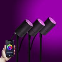 Nostalux Selectie Multicolour Tuinspot LED Pin set met WIFI (3-stuks)