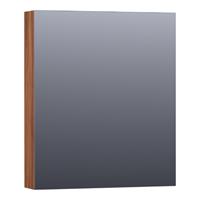 Saniclass Plain Spiegelkast 59x70x15cm Natural Walnut Linksdraaiend SK-PL60LNWA