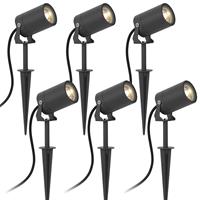 KS Verlichting 6 x Stark tuin spot LED inclusief snoer & stekker
