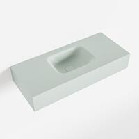 Mondiaz LEX Opbouwwastafel 70x30x12cm 0 kraangaten wasbak midden Solid Surface Greey mat F52110Greey