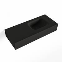 Mondiaz LEX Opbouwwastafel 70x30x12cm 0 kraangaten wasbak rechts Solid Surface Urban mat F52112Urban