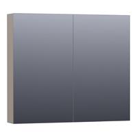 Saniclass Plain Spiegelkast 80x70x15cm Mat Taupe SK-PL80MT