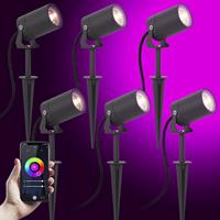 KS Verlichting Kleuren Tuinspot Stark 6 stuks incl Snoer & Stekker