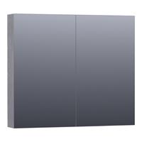Saniclass Plain Spiegelkast 80x70x15cm Purple Oak SK-PL80PO