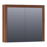 Saniclass Walnut Wood Spiegelkast 80x70x15cm Natural Walnut SK-WW80NWA