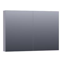 Saniclass Plain Spiegelkast 99x70x15cm Mat Grijs SK-PL100MG