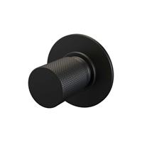 Black Carving losse inbouw stopkraan met in- en afbouwdelen mat zwart