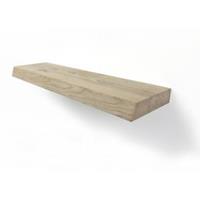 Wood Brothers Zwevende wandplank eiken boomstam 100 x 15 cm