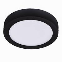 EGLO LED CCT Aufbauleuchte Fueva-Z Ø21cm schwarz, Smart Home connect.Z Lampe