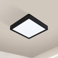 EGLO LED CCT Aufbauleuchte Fueva-Z 21x21cm schwarz, Smart Home connect.Z Lampe