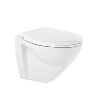 AquaVive hangtoilet Lanico compact 48cm randloos wit
