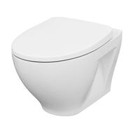 Praxis Cersanit Hangtoilet Moduo Wit | Soft-close & Quick Release Toiletzitting | Randloos Toiletpot