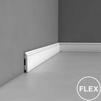 Sockelleiste Fußleiste von Decor SX165 AXXENT Profilleiste Wand Boden Leiste mit Kabelschutz Funktion 2 Meter - Orac