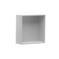 Riho Alcove inbouw-opbouwnis - 30x30cm - Solid Surface mat wit