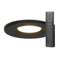 HOFTRONIC™ Set van 20 stuks dimbare LED inbouwspots zwart Venezia 6 Watt 2700K IP65 incl. afstandsbediening