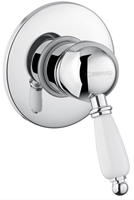 Sapho Kirke White hendel douche mengkraan chroom, 1 outlet