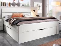 Mobistoxx Bed SCARLETT 180x200 cm wit met drie lades met hoofdeinde zonder led