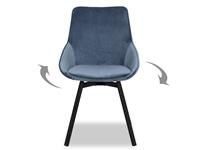 Design draaiende stoel ISKO blauw