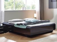 Mobistoxx Bed IXANA 140x200 cm hoogglans grijs zonder hoofdeinde